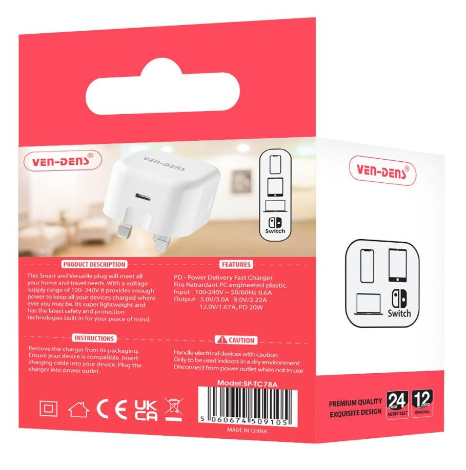 PD 20w Fast Charger Wall Plug