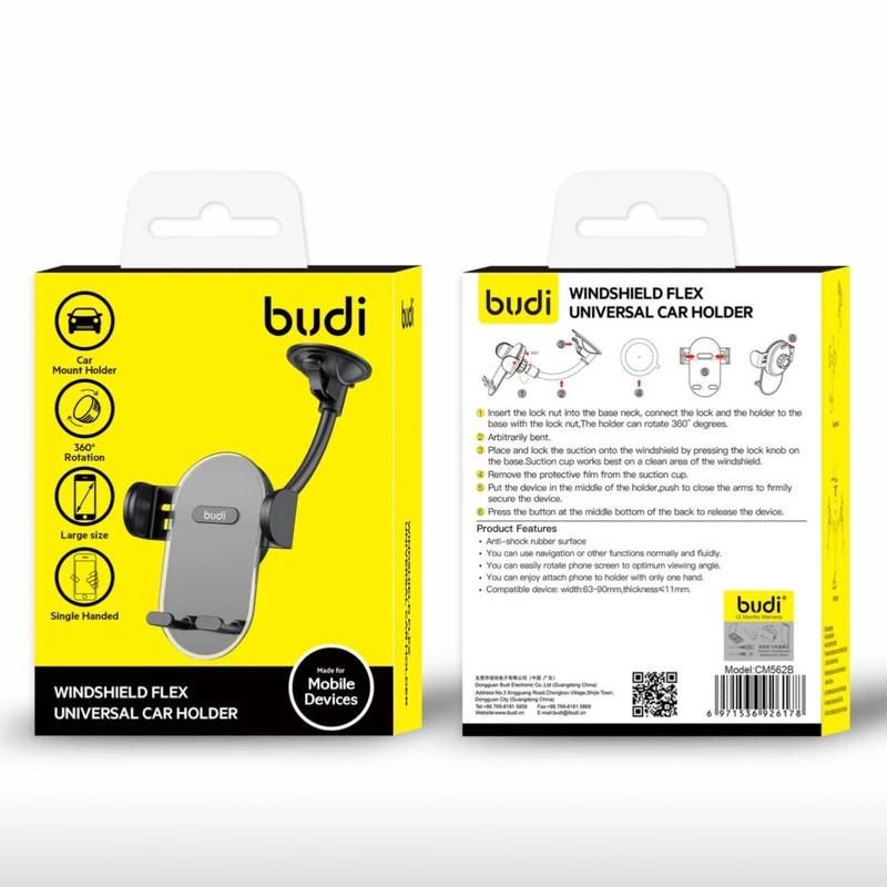 Budi Latest High-Quality Universal Windshield Flex In-Car Phone Holder with Magnetic Mount