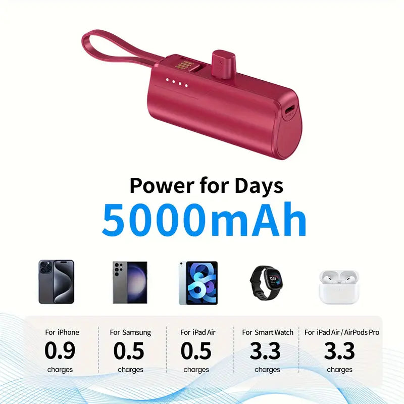 5000mAh Mini Portable Power Bank Uk