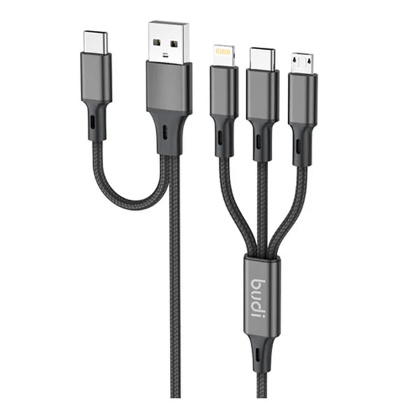 Budi 6 In 1 Fast Charging Cable 1.2 meter